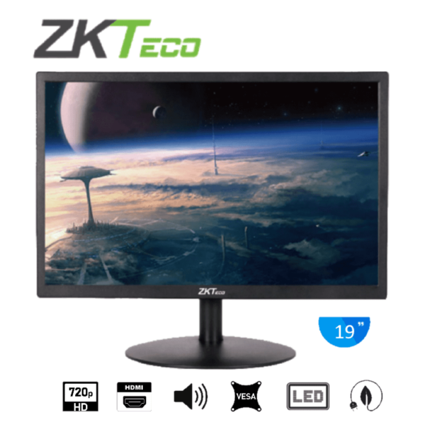 Monitor ZKTECO de 19 pulgadas